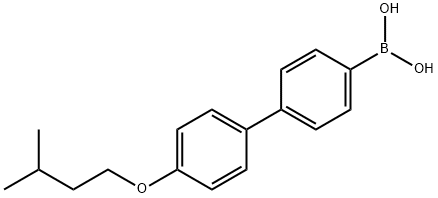 4-(4-ISOPENTYLOXYPHENYL)PHENYLBORONIC ACID 結構式