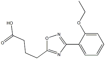 4-[3-(2-ETHOXYPHENYL)-1,2,4-OXADIAZOL-5-YL]BUTANOIC ACID Struktur