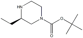 (R)-3-ETHYL-PIPERAZINE-1-CARBOXYLIC ACID TERT-BUTYL ESTER Struktur