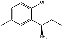 2-((1R)-1-AMINOPROPYL)-4-METHYLPHENOL Struktur