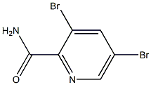 3,5-DIBROMO-PYRIDINE-2-CARBOXYLIC ACID AMIDE Struktur