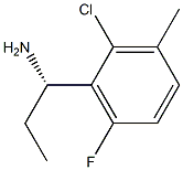 (1S)-1-(2-CHLORO-6-FLUORO-3-METHYLPHENYL)PROPYLAMINE Struktur