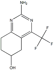 2-AMINO-5,6,7,8-TETRAHYDRO-6-HYDROXY-4-(TRIFLUOROMETHYL)QUINAZOLINE Struktur