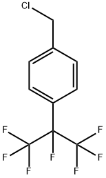 1-CHLOROMETHYL-4-(1,2,2,2-TETRAFLUORO-1-TRIFLUOROMETHYL-ETHYL)-BENZENE Struktur