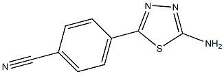 4-(5-AMINO-[1,3,4]THIADIAZOL-2-YL)-BENZONITRILE Struktur