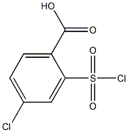 4-CHLORO-2-(CHLOROSULFONYL)BENZOIC ACID Struktur