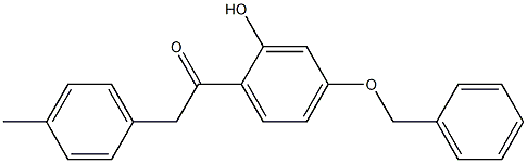 1-(4-(BENZYLOXY)-2-HYDROXYPHENYL)-2-P-TOLYLETHANONE Struktur