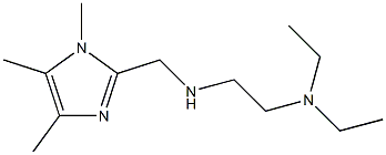 N,N-DIETHYL-N'-(1,4,5-TRIMETHYL-1H-IMIDAZOL-2-YLMETHYL)-ETHANE-1,2-DIAMINE Struktur