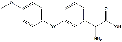 AMINO-[3-(4-METHOXY-PHENOXY)-PHENYL]-ACETIC ACID Struktur