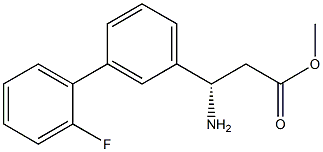 METHYL (3S)-3-AMINO-3-[3-(2-FLUOROPHENYL)PHENYL]PROPANOATE Struktur