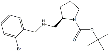 (R)-1-BOC-2-[(2-BROMO-BENZYLAMINO)-METHYL]-PYRROLIDINE Struktur