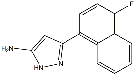 5-(4-FLUORO-NAPHTHALEN-1-YL)-2H-PYRAZOL-3-YLAMINE Struktur