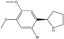 1-((2R)PYRROLIDIN-2-YL)-2-BROMO-4,5-DIMETHOXYBENZENE Struktur