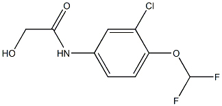 N-[3-CHLORO-4-(DIFLUOROMETHOXY)PHENYL]-2-HYDROXYACETAMIDE Struktur