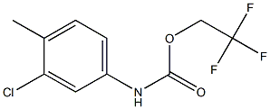 2,2,2-TRIFLUOROETHYL 3-CHLORO-4-METHYLPHENYLCARBAMATE Struktur