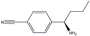 4-((1R)-1-AMINOBUTYL)BENZENECARBONITRILE Struktur