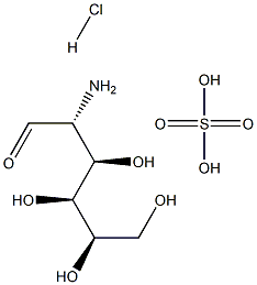 D-GLUCOSAMINE HCL SULFATE Struktur