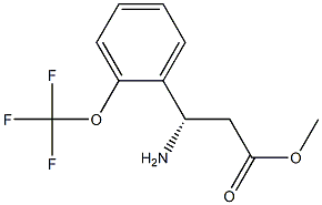 METHYL (3S)-3-AMINO-3-[2-(TRIFLUOROMETHOXY)PHENYL]PROPANOATE Struktur