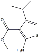 METHYL 2-AMINO-4-ISOPROPYL-3-THIOPHENECARBOXYLATE Struktur