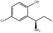 2-((1R)-1-AMINOPROPYL)-4-CHLOROPHENOL Struktur