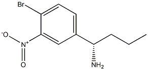 (1S)-1-(4-BROMO-3-NITROPHENYL)BUTYLAMINE Struktur