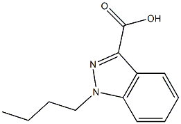 1-N-BUTYLINDAZOLE-3-CARBOXYLIC ACID Struktur