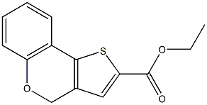ETHYL 4H-THIENO[3,2-C]CHROMENE-2-CARBOXYLATE Struktur
