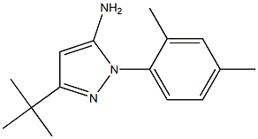 3-TERT-BUTYL-1-(2,4-DIMETHYLPHENYL)-1H-PYRAZOL-5-AMINE Struktur