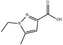 1-ETHYL-5-METHYL-1H-PYRAZOLE-3-CARBOXYLIC ACID Struktur