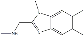 METHYL-(1,5,6-TRIMETHYL-1H-BENZOIMIDAZOL-2-YLMETHYL)-AMINE Struktur