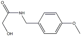 2-HYDROXY-N-(4-METHOXYBENZYL)ACETAMIDE Struktur