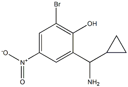 2-((1S)AMINOCYCLOPROPYLMETHYL)-6-BROMO-4-NITROPHENOL Struktur