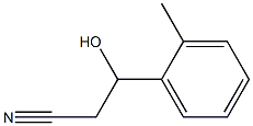 3-HYDROXY-3-(2-METHYLPHENYL)PROPANENITRILE Struktur