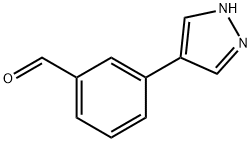 3-(1H-PYRAZOL-4-YL)BENZALDEHYDE Struktur