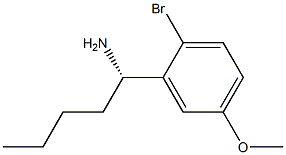 (1S)-1-(2-BROMO-5-METHOXYPHENYL)PENTYLAMINE Struktur