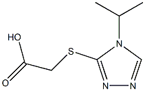 [(4-ISOPROPYL-4H-1,2,4-TRIAZOL-3-YL)THIO]ACETIC ACID Struktur