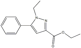 ETHYL 1-ETHYL-5-PHENYL-1H-PYRAZOLE-3-CARBOXYLATE Struktur