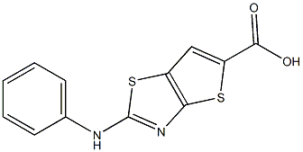 2-ANILINOTHIENO[2,3-D][1,3]THIAZOLE-5-CARBOXYLIC ACID Struktur