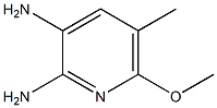 6-METHOXY-5-METHYLPYRIDINE-2,3-DIAMINE Struktur