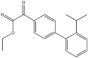 ETHYL 4-(2-ISOPROPYLPHENYL)BENZOYLFORMATE Struktur