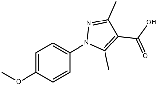 1-(4-METHOXYPHENYL)-3,5-DIMETHYL-1H-PYRAZOLE-4-CARBOXYLIC ACID Struktur