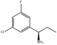 (1R)-1-(5-CHLORO-3-FLUOROPHENYL)PROPYLAMINE Struktur