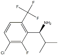 (1S)-1-[3-CHLORO-2-FLUORO-6-(TRIFLUOROMETHYL)PHENYL]-2-METHYLPROPYLAMINE Struktur