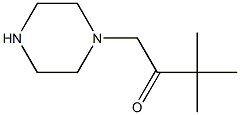 3,3-DIMETHYL-1-PIPERAZIN-1-YLBUTAN-2-ONE Struktur