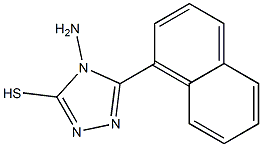 4-AMINO-5-(1-NAPHTHYL)-4H-1,2,4-TRIAZOLE-3-THIOL Struktur