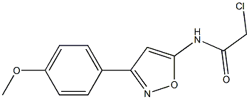 2-CHLORO-N-(3-(4-METHOXYPHENYL)ISOXAZOL-5-YL)ACETAMIDE Struktur