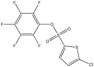 PENTAFLUOROPHENYL 5-CHLORO-THIOPHENE-2-SULFONATE Struktur