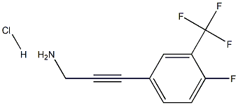 (4-FLUORO-3-TRIFLUOROMETHYL-PHENYL)-PROP-2-YNYL-AMINE HYDROCHLORIDE Struktur