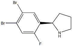 (2R)-2-(4,5-DIBROMO-2-FLUOROPHENYL)PYRROLIDINE Struktur