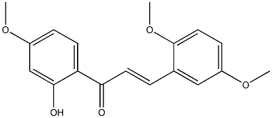 2'-HYDROXY-2,4',5-TRIMETHOXYCHALCONE Struktur